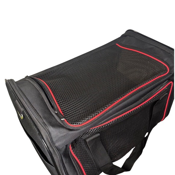 Pre-loved X-Zone Pet Carrier Soft Sided Portable Travel Crate/ Black - Picture 4 of 5